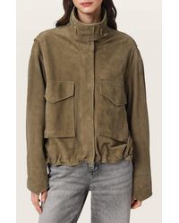 AllSaints - Clay Suede Jacket - Lyst