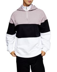 topman pastel color block hoodie