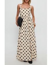 brightwell cotton maxi dress Brightwell Backless Maxi Dress | White | Womens