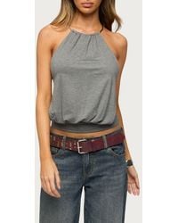 Edikted - Damarey Chain Backless Halter Top - Lyst