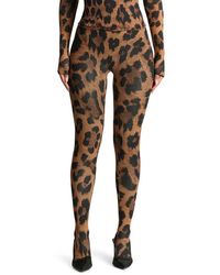 Naked Wardrobe - Print Toe Leggings - Lyst