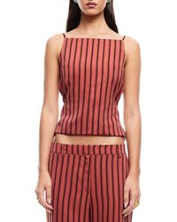 Lioness - Horizon Stripe Open Tie Back Top - Lyst