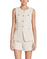 Endless Rose - Longline Tweed Vest - Lyst