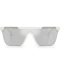 Burberry - 141Mm Rectangular Shield Sunglasses - Lyst