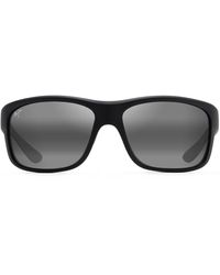 Maui Jim - Southern Cross 63mm Ovresize Polarized Sunglasses - Lyst