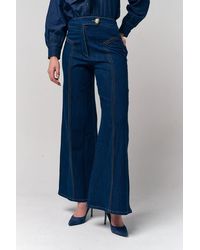 Le Fafo - High Waisted Wide Leg Jeans - Lyst