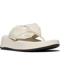 Fitflop - F-Mode Knot Platform Wedge Flip Flop - Lyst