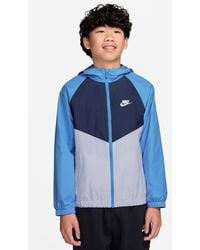 Nike - Kids' Windrunner Water Repellent Hooded Zip-Up Jacket - Lyst