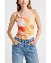 Open Edit - Twist One-Shoulder Top - Lyst