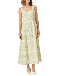 Endless Rose - Eyelet Embroidery A-Line Dress - Lyst