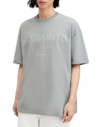 AllSaints - Laser Logo Graphic T-shirt - Lyst