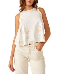 Free People - Fun & Flirty Embroidered Top - Lyst