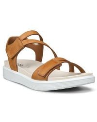 Ecco - Soft Three Strap Sandal - Lyst