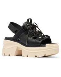Sorel - Rein Cb Lace-Up Platform Sandal - Lyst