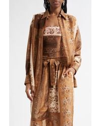 Zimmermann - Lucky Oversize Silk Button-Up Shirt - Lyst