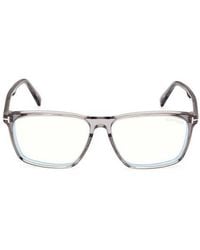 Tom Ford - 56Mm Square Light Blocking Glasses - Lyst