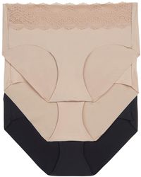 B.tempt'd - B.bare Assorted 3-pack Hipster Panties - Lyst