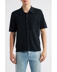 Rag & Bone - Dalton Short Sleeve Knit Cotton Blend Button-Up Shirt - Lyst