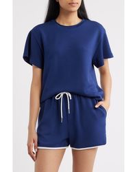 Bernardo - Rib Trim Crop T-Shirt - Lyst