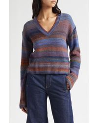 Veronica Beard - Diora Stripe Wool Blend Sweater - Lyst