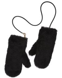 Max Mara - Ombrato Teddy Mitts - Lyst