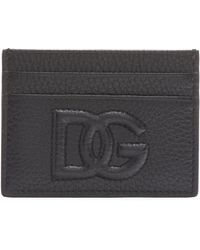 Dolce & Gabbana - Dg Puffy Logo Leather Card Case - Lyst