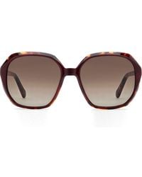 Fossil - 54Mm Gradient Rectangular Sunglasses - Lyst
