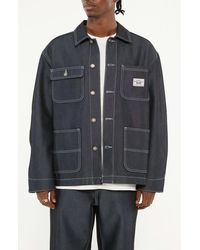 Guess - Go Metallic Denim Chore Jacket - Lyst