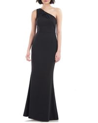 JS Collections - Lilah Bow Detail One-Shoulder Mermaid Gown - Lyst