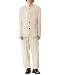 Lanvin - Viscose Jacket With Stand-Up Collar - Lyst