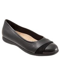 Trotters - Danni Leather & Suede Flat - Lyst