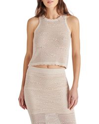 Steve Madden - Hannah Open Stitch Sweater Tank - Lyst