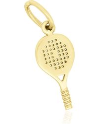 The Lovery Fine Jewelry - Mini Tennis Racket Charm - Lyst
