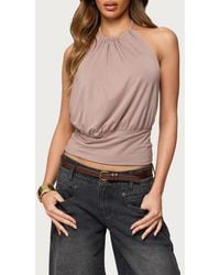 Edikted - Donya Backless Halter Top - Lyst