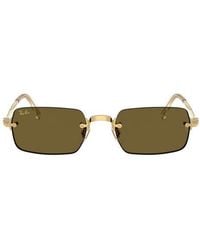Ray-Ban - 54Mm Polarized Rectangular Sunglasses - Lyst