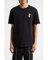Jil Sander - Mushroom Patch Cotton T-shirt - Lyst