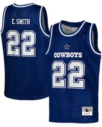 Mitchell & Ness - Youth Emmitt Smith Dallas Cowboys Retired Player Nfl Basketball Fashion Jersey - Lyst
