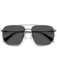 Polaroid - 59Mm Polarized Rectangular Sunglasses - Lyst