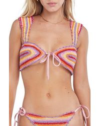 CAPITTANA - Lucy Crochet Bikini Top - Lyst