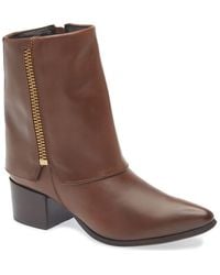 Chocolat Blu - Leeza Block Heel Bootie - Lyst