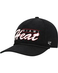 '47 - Miami Heat Double Header Sidepatch Cord Hitch Adjustable Hat - Lyst