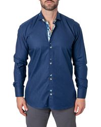 Maceoo - Einstein Cubic Contemporary Fit Button-up Shirt At Nordstrom - Lyst