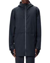 Rains - Suva Hardshell Hooded Long Rain Jacket - Lyst
