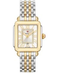 Michele - Deco Madison Mid Diamond Dial Bracelet Watch, 29Mm X 31Mm - Lyst