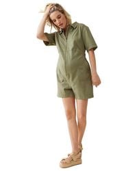 Ingrid & Isabel - Short Sleeve Utility Romper - Lyst