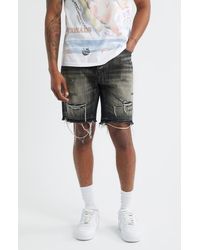 BBCICECREAM - Bb Cadet Distressed Cutoff Denim Shorts - Lyst