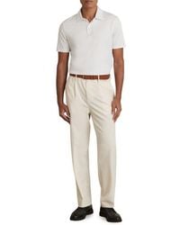 Reiss - Earl Solid Cotton Polo - Lyst