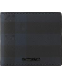 Burberry - Check Coated Canvas Bifold Wallet - Lyst