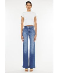 Kancan - Celia Ultra High Rise Wide Flare Jeans - Lyst