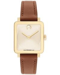 Movado - Bold Evolution 2.0 Leather Strap Watch, 34Mm - Lyst